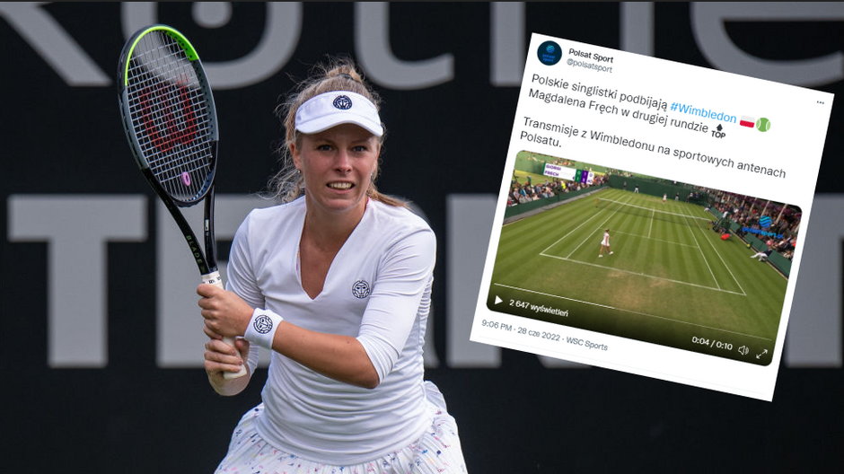 Magdalena Fręch awansowała do drugiej rundy Wimbledonu