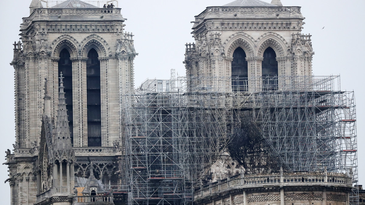 Katedra Notre Dame dzień po pożarze
