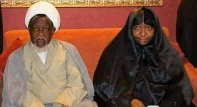 Leader of the Islamic Movement in Nigeria (IMN), Sheikh Ibrahim El-Zakzaky, and his wife, Zinat (PM News)