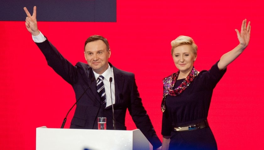 Agata Duda, przyszła Pierwsza Dama i jej mąż przyszły prezydent Andrzej Duda