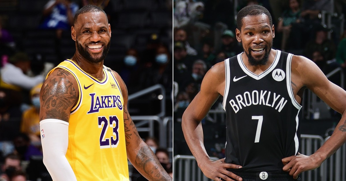 LeBron James a Kevin Durant byli jmenováni kapitány pro Utkání hvězd 2022