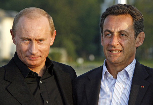 Nicholas Sarkozy i Władimir Putin