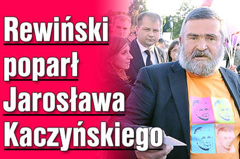 Rewiński poparł Kaczyńskiego