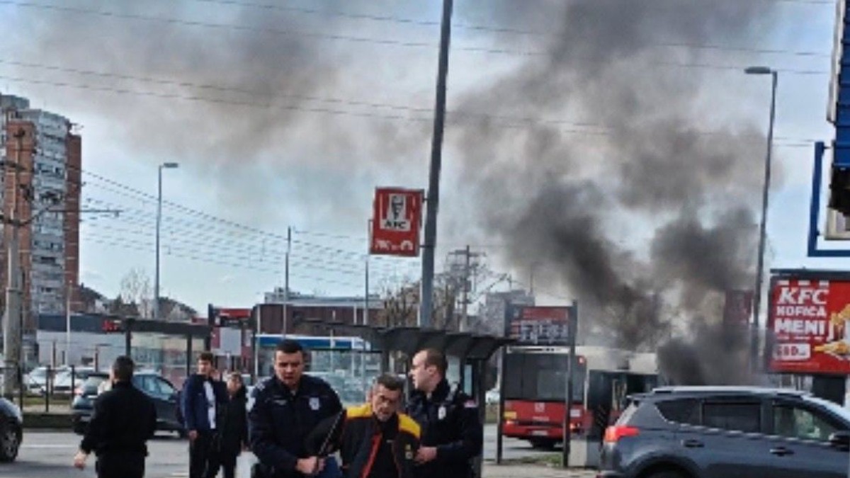 Požar blok 70, zapaljeni automobili, Novi Beograd