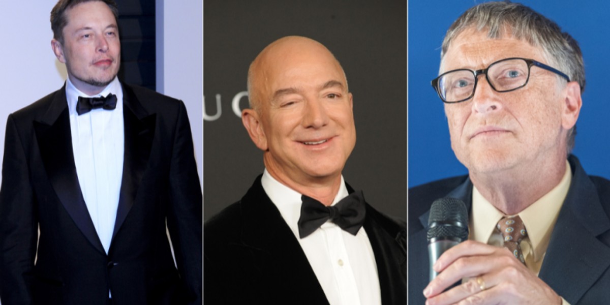 Elon Musk, Jeff Bezos i Bill Gates nie zaliczą początku roku do udanych