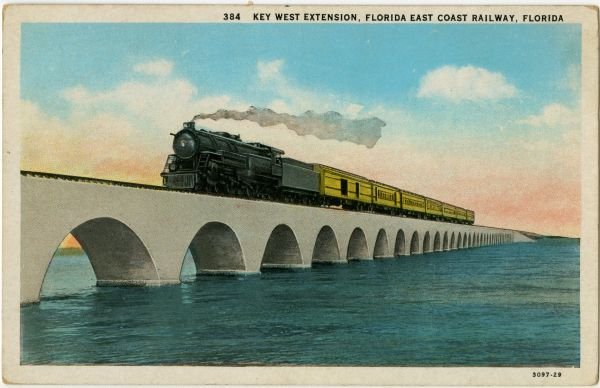 Sieć kolejowa Flaglera stała się znana jako Overseas Railroad i była przedłużeniem linii kolejowej Florida East Coast Railway do Key West