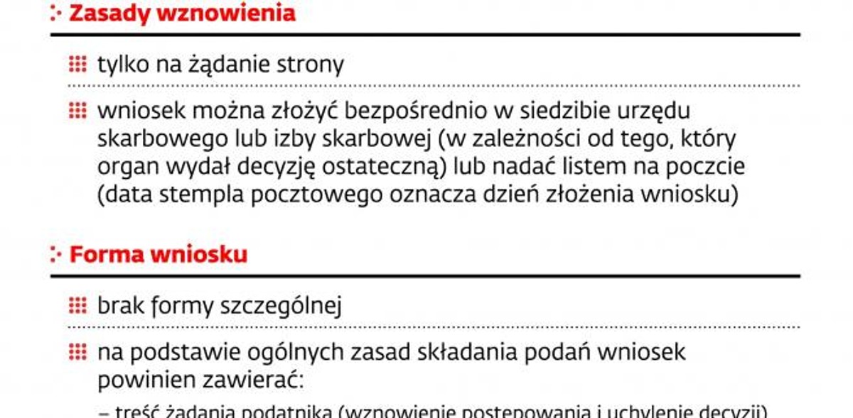 Wznowienie postępowania zakończonego decyzją ostateczną w wyniku orzeczenia Trybunału Konstytucyjnego