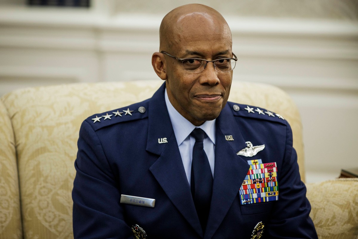 DC: President Biden Recieves Breifing on Ukraine with Chairman of the Joint Chiefs Charles Brown Jr.