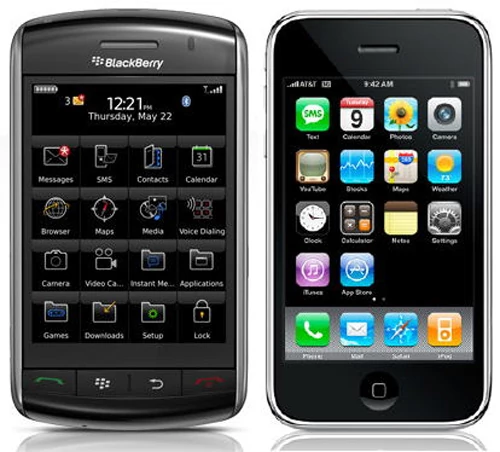 BlackBerry Storm vs iPhone 3G