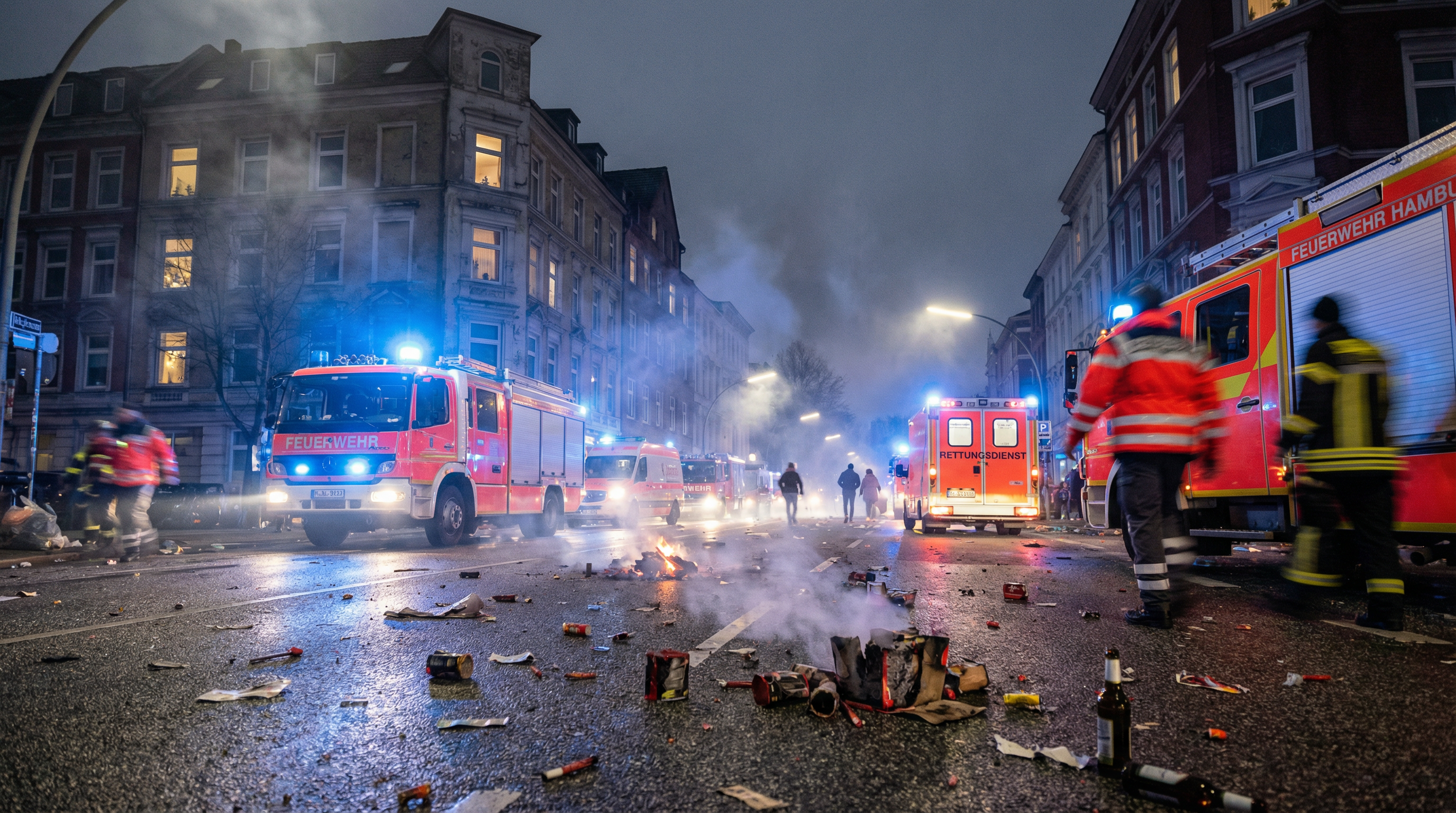 Zwei Tote, 8 verletzte Kinder, über 400 Festnahmen: Die Silvester-Bilanz