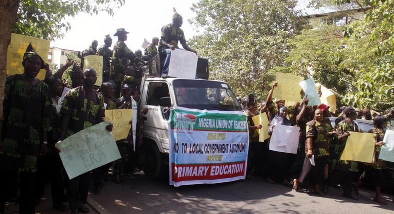 Nigeria Union of Teachers protest in Abuja (illustrative purposes only)