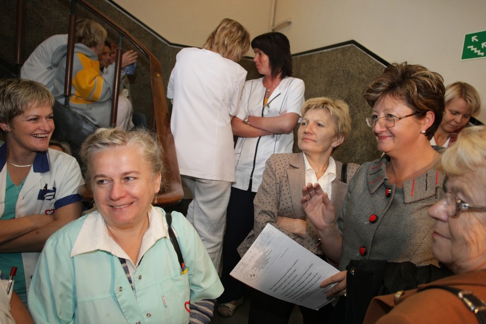 ŁÓDŹ PROTEST PIELĘGNIAREK