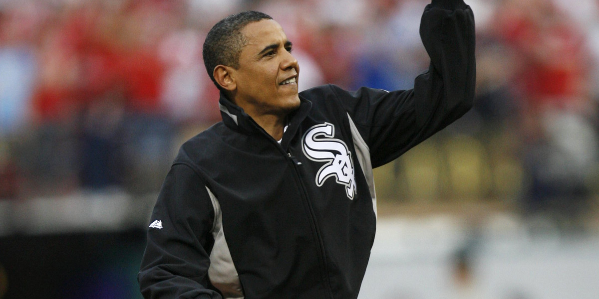 Obama throws the ceremonial first pitch prior to the start of Major League Baseball's All-Star game in St. Louis, July 14, 2009.