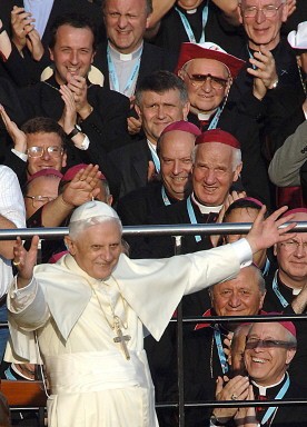 GERMANY-POPE-WYD-PILGRIMS-CATHEDRAL