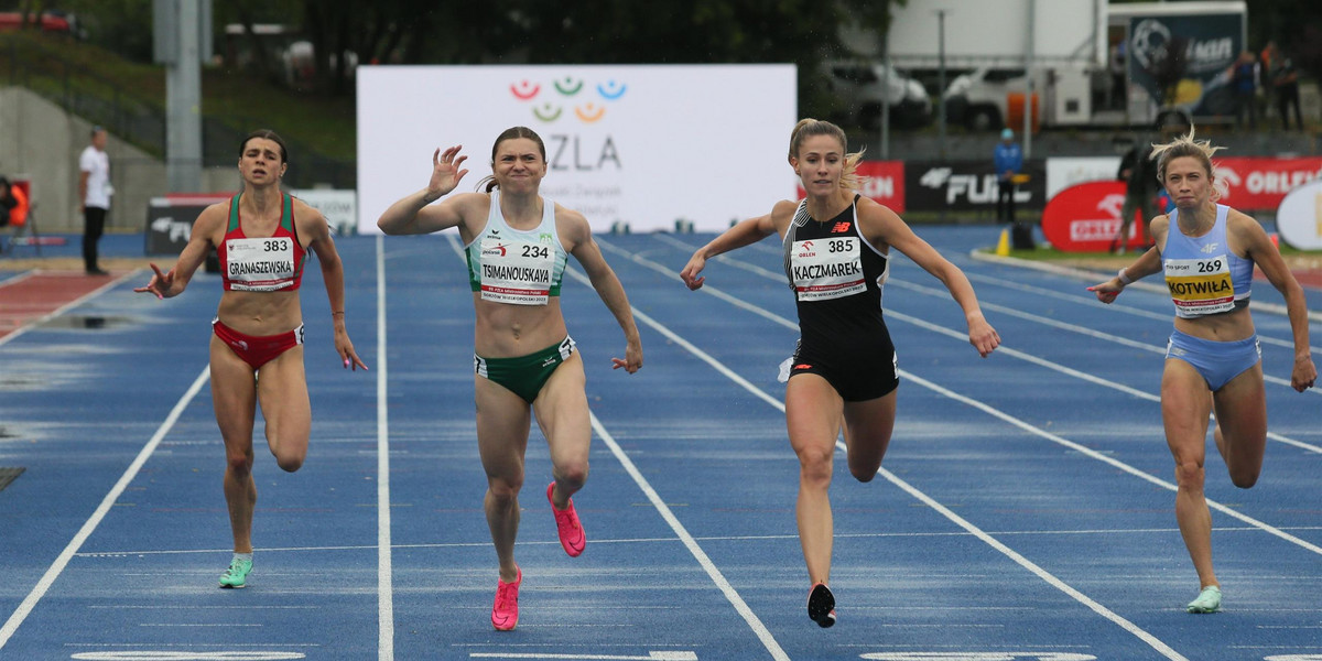 Natalia Kaczmarek do ostatnich centymetrów walczyła o złoto mistrzostw Polski na 200 metrów. 