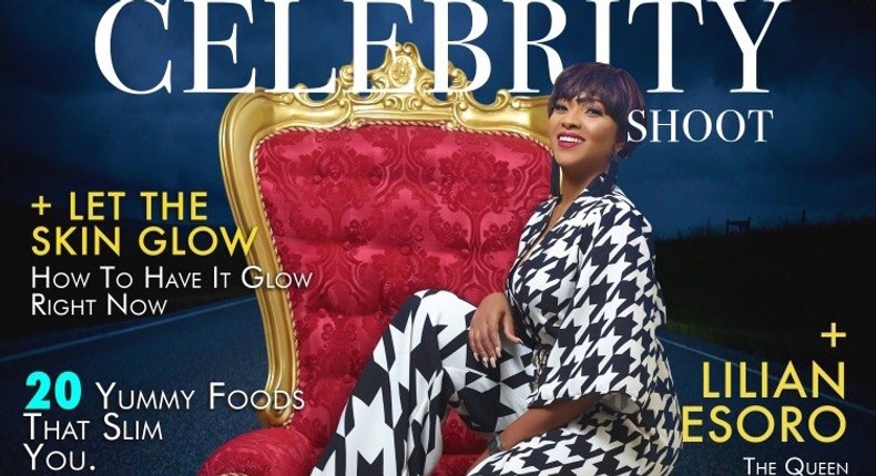 Lilian Esoro covers The Celebrity Shoot Magazine