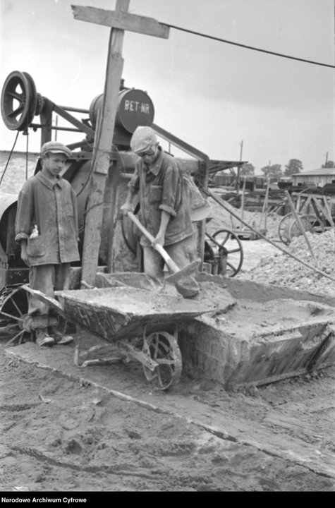 Budowa zakładów przemysłowych i osiedla mieszkaniowego Nowa Huta  - rok 1950