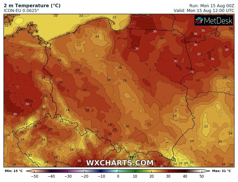 Temperatura miejscami może dojść do 30 st. C