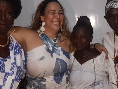Wedding bells? Patapaa introduces German girlfriend to family and friends (Photos)
