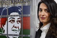 Khadija Ismaiłowa z Amal Clooney