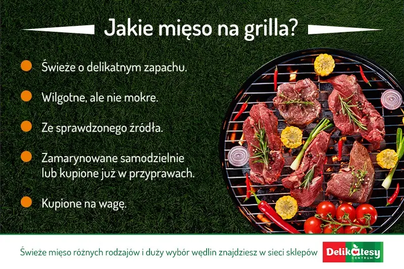 Jakie mięso na grilla?  - infografika