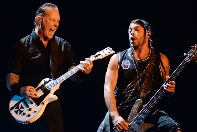 James Hetfield i Robert Trujillo na Sonisphere Festival 2014
