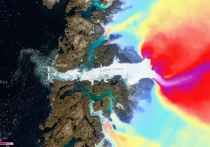 Satelistski snimci topljenja leda