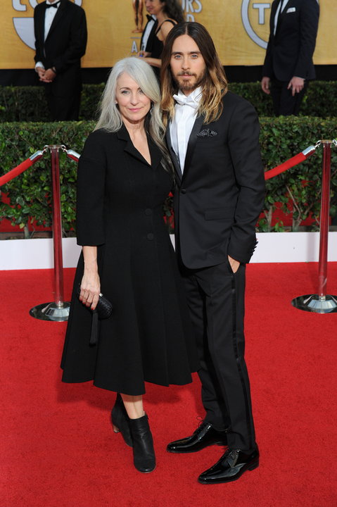Zagraniczne gwiazdy z mamami na czerwonym dywanie: Jared Leto i Constance Leto