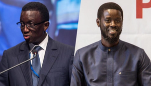Amadou Ba (gauche) Bassirou Diomaye Faye (droite)