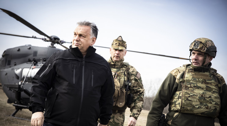 Határszemlét tartott Orbán Viktor / Fotó: MTI/Miniszterelnöki Sajtóiroda/Fischer Zoltán 