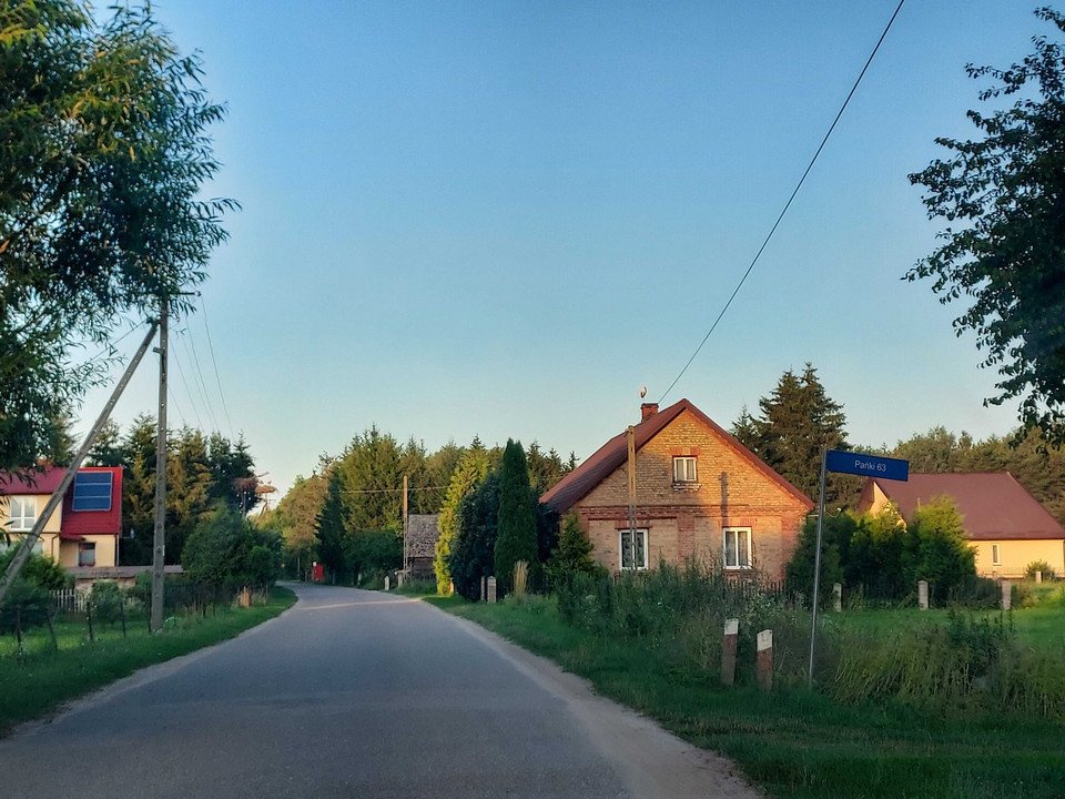 Wieś Pańki niedaleko Białegostoku 