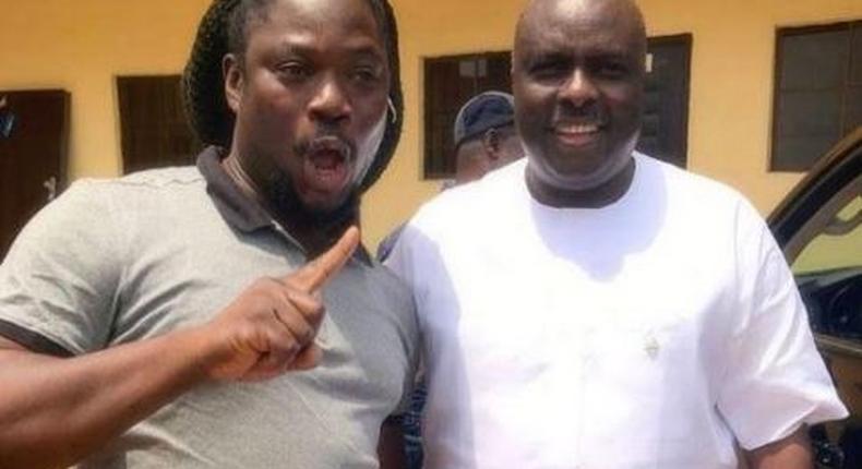 Daddy Showkey with James Ibori