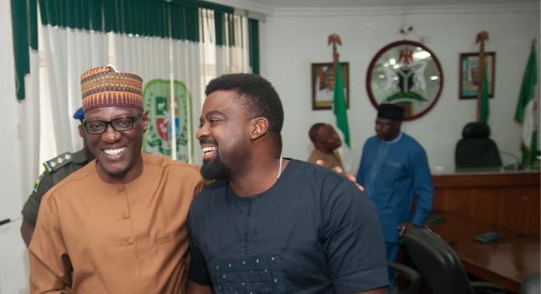 Gov Ahmed and movie producer Kunle Afolayan