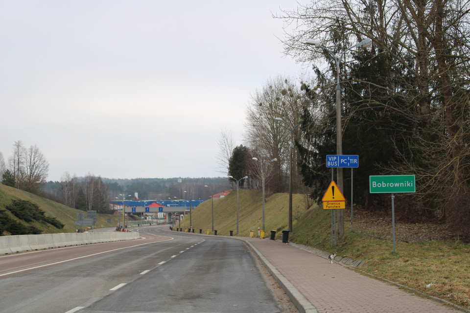 Zamknięte od 10 lutego 2023 r. polsko-białoruskie przejście graniczne w Bobrownikach