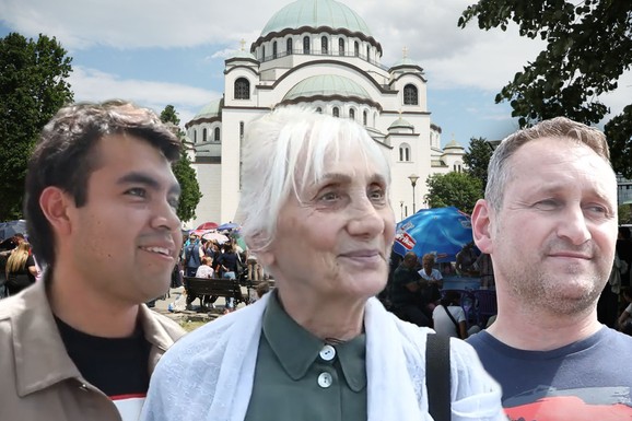 (FOTO, VIDEO) "OVO MI JE POSLEDNJA ŠANSA!" Radmili srce radi 25 odsto, ali je satima stajala ispred Hrama: Dvojica katolika prevalila pola sveta da se poklone PRAVOSLAVNOJ SVETINJI