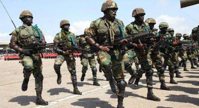 File photo: Ghanaian soldiers