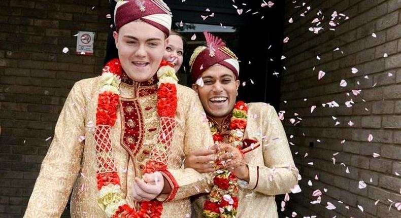 The newly wed Jahed Choudhury and Sean Rogan are so happy together