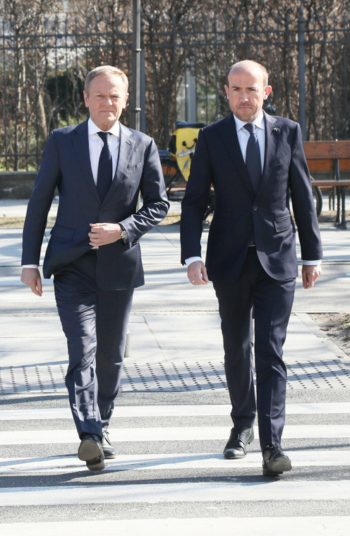 Donald Tusk i Borys Budka