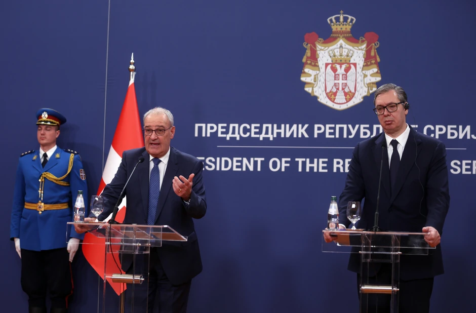 Poseta predsednika Švajcarske Konfederacije Gi Parmelana 