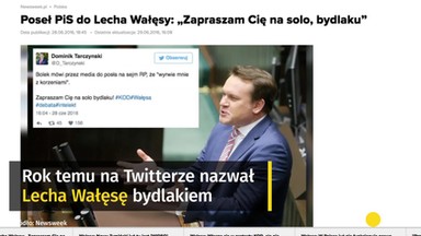 Wzywał Wałęsę na solo. Dominik Tarczyński - nowy bulterier PiS