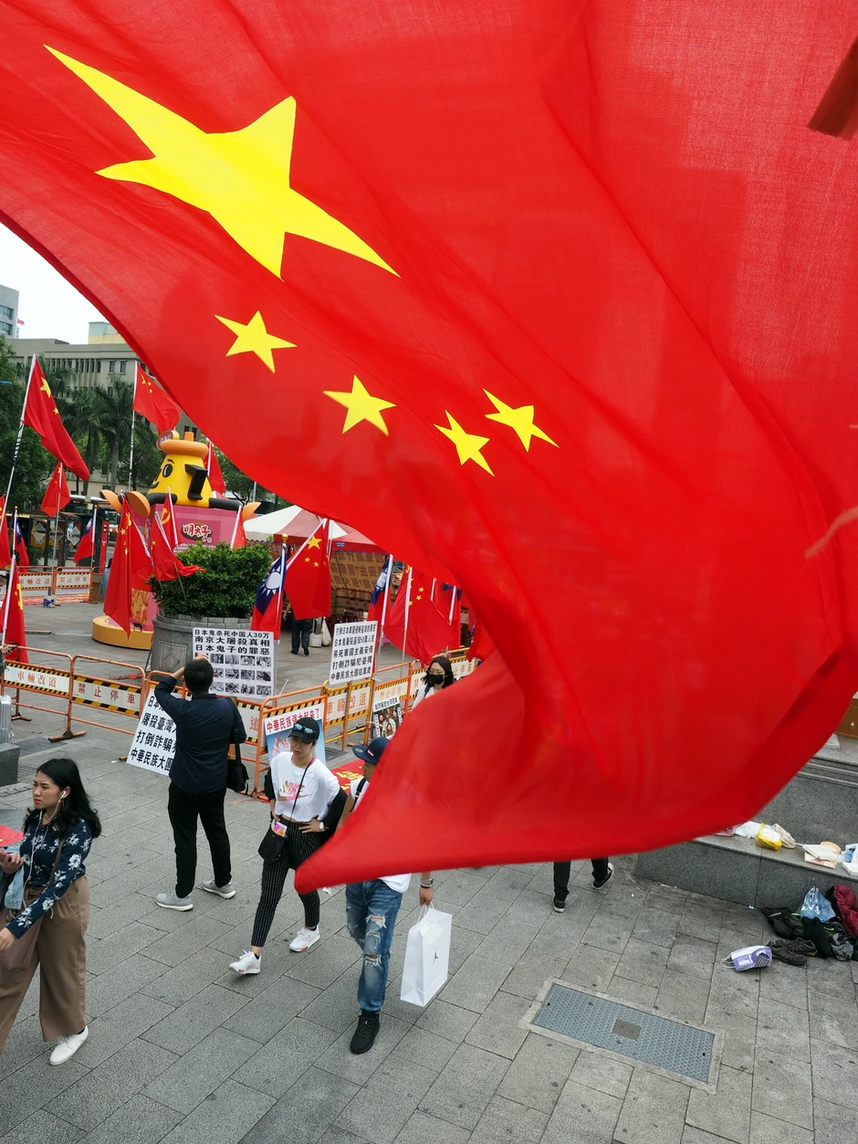 Pristalice unifikacije Tajvana sa Kinom u Taipeu 2019.