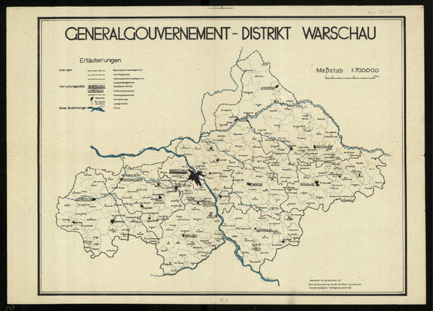 Generalne Gubernatorstwo. Dystrykt warszawski, 1941 r. 