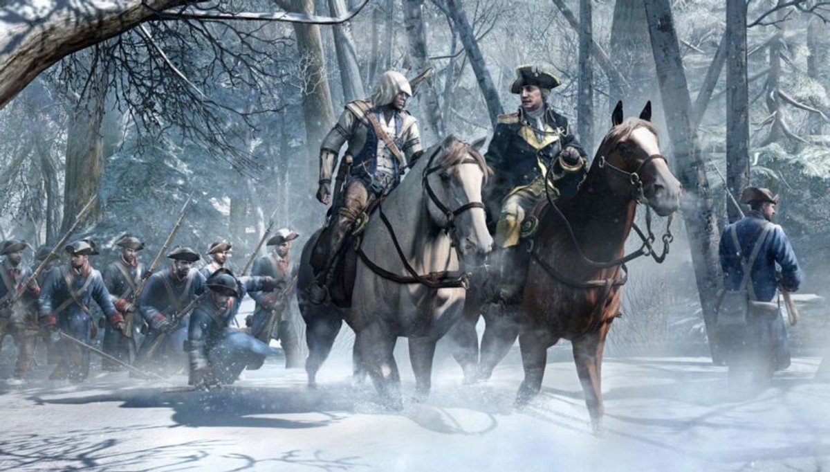10. Assassin's Creed 3. Jest rok 1775. Amerykańskie kolonie już wkrótce rozpoczną rewolucję. Oto nasz bohater - nazywa się Connor Kenway, jest Asasynem, który przysiągł iż nie spocznie, nim nie zapewni wolności swojemu ludowi i narodowi. Aby osiągnąć ten cel, będziesz polował na wrogów w oszałamiająco wielkim, otwartym i realistycznym świecie. Swe zabójcze zdolności wykorzystasz podczas brutalnej misji, która poprowadzi cię przez pełne chaosu ulice miast aż po przesiąknięte krwią pola bitew rozgrywanych w samym sercu amerykańskiej głuszy! Poznasz legendarnych bohaterów z kart historii Ameryki i razem z nimi uczynisz wszystko, by zniszczyć tych, którzy zagrażają samej idei Wolności. Niezależnie od tego, czy używasz swoich instynktów drapieżnika po to, by zabijać cicho, czy może swojego budzącego strach arsenału do otwartej walki, jedno jest pewne: świat, w którym żyją Asasyni stał się znacznie bardziej zabójczy. A ty razem z nim.