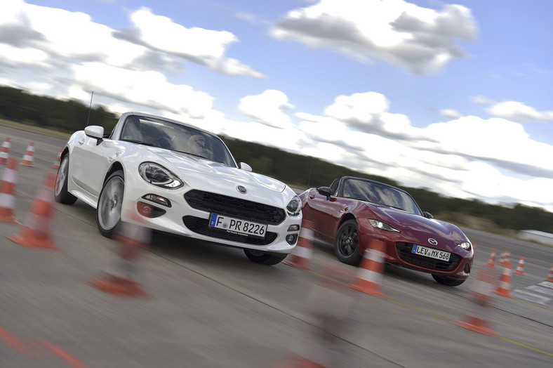 Mazda MX-5 kontra Fiat 124 Spider - takie same, a jednak inne