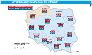 Strajk nauczycieli jest polityczny? Niekoniecznie [MAPA POPARCIA]