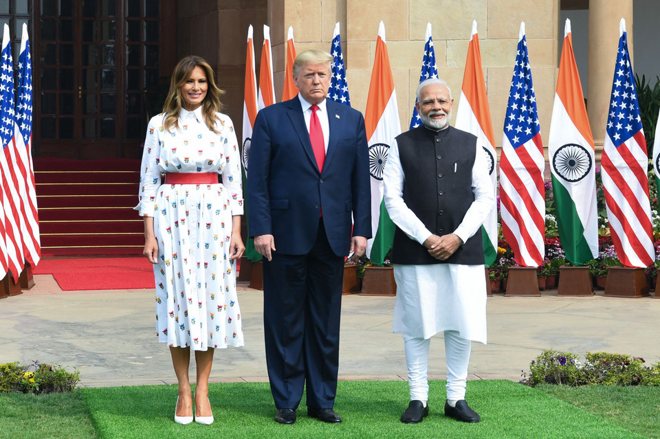 Donald Trump z wizytą w Indiach