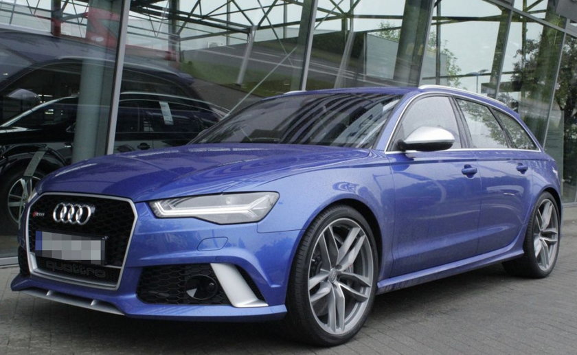 Wypadek audi RS6 w Poznaniu