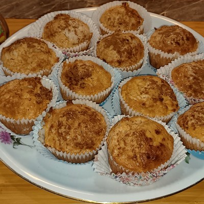 Fahéjas almás muffin (szénhidrát-, laktóz- és cukormentes)