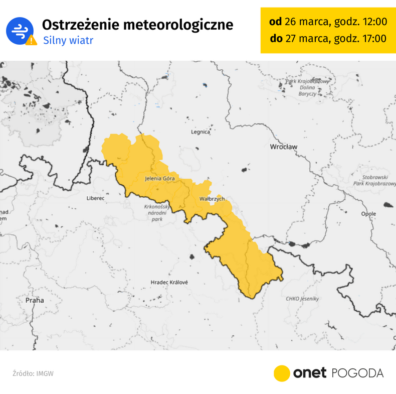 Ostrzeżenia przed silnym wiatrem