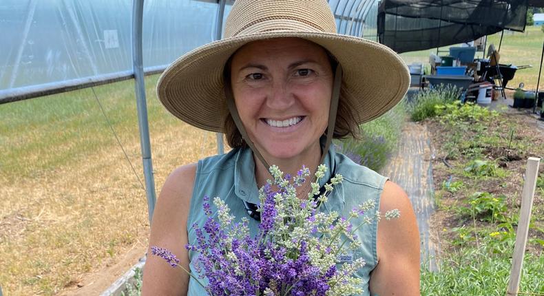 Angela Macke grows tea, berries, herbs, and more on her 75-acre farm.